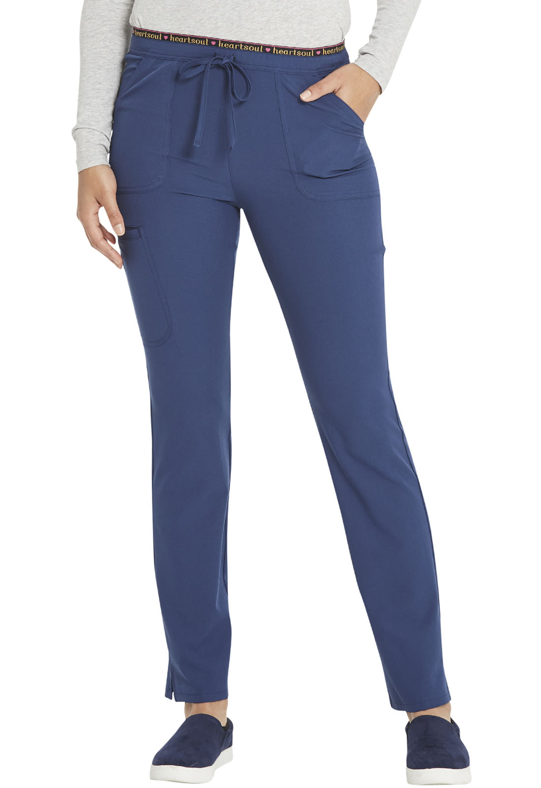 Break on Through Mid Rise Tapered Leg Drawstring Pant in Navy HS185 ...