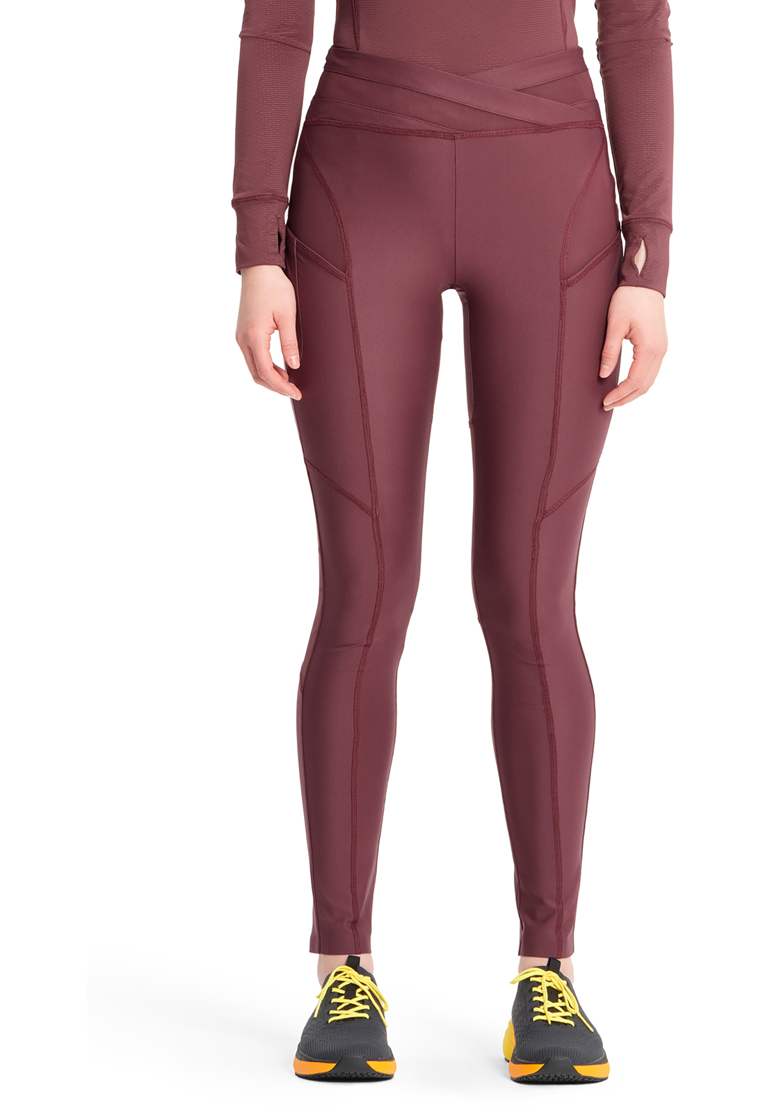 Infinity Kinetic IN106A NEW Ladies Knit Natural Rise 3 Pocket Legging - Antimocrobial-Infinity