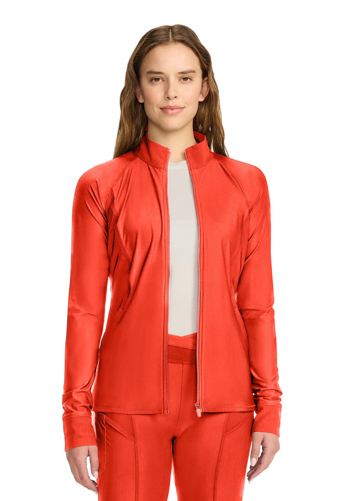 Infinity Kinetic IN337A Ladies Slim Fit Raglan 2 Pocket Zip Front PROTX2 Scrub Jacket - Antimicrobial-Infinity