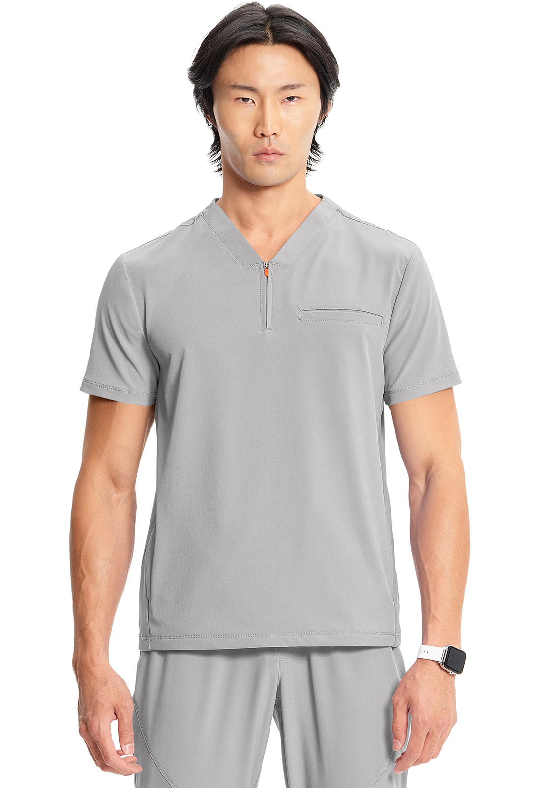 Infinity GNR8 IN702A Men&#8216;s Partial Zip V-Neck Medical Scrub Top Antimicrobial-Infinity