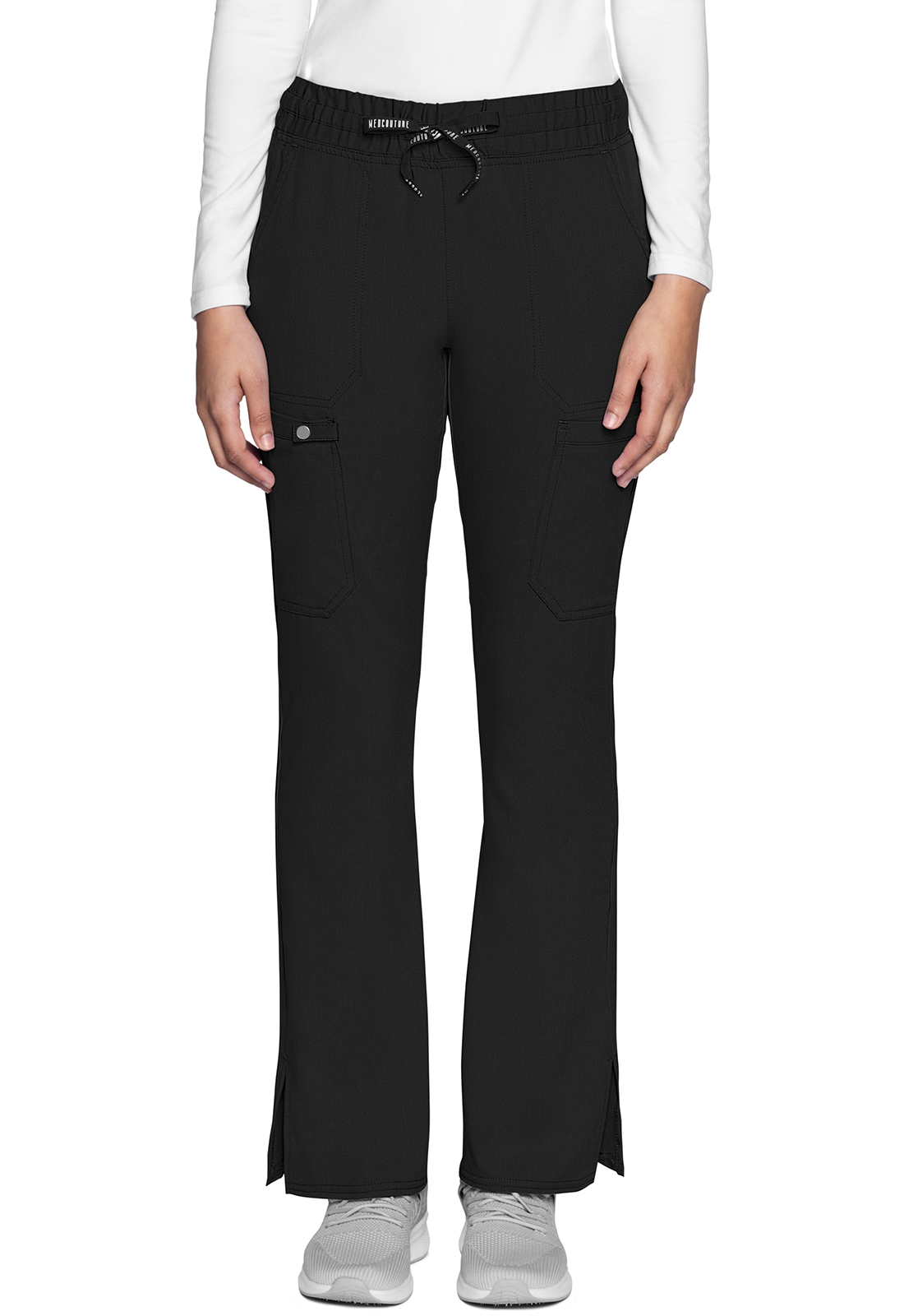 MC Touch Natural Rise Drawstring Flare Leg Pant-Med Couture