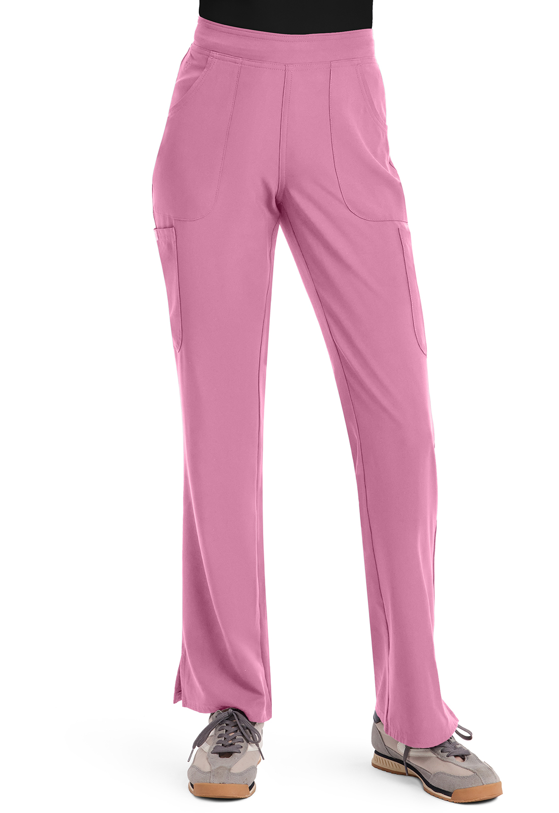 MC Insight MC010 NEW Women&#8216;s Mid Rise Flare Leg 4 Pocket Breathable Scrub Pant by Med Couture-Med Couture