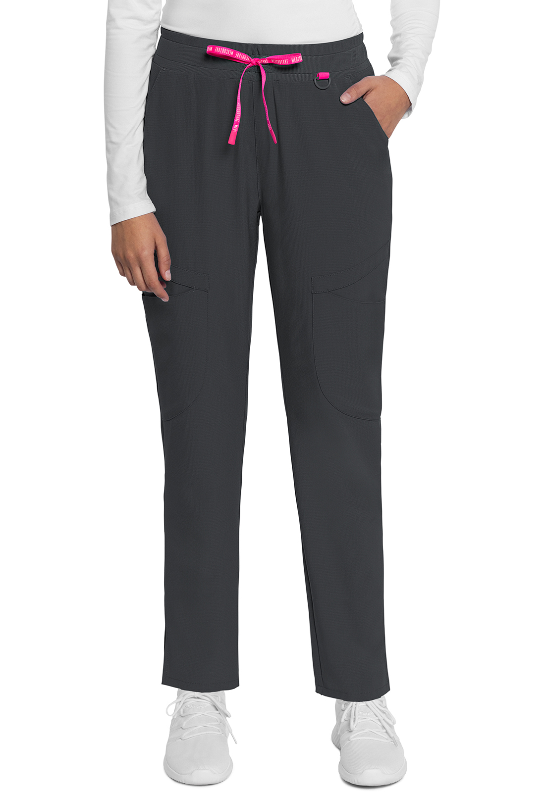 MC AMP MC101 4 Pocket Mid Rise Drawstring Tapered Leg Medical Scrub Pant by Med Couture-Med Couture