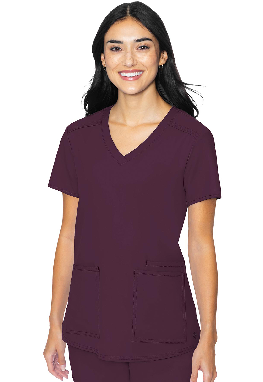 MC Insight MC2411 Women&#8216;s 3 Pocket Sweetheart Neckline Medical Scrub Top by Med Couture-Med Couture