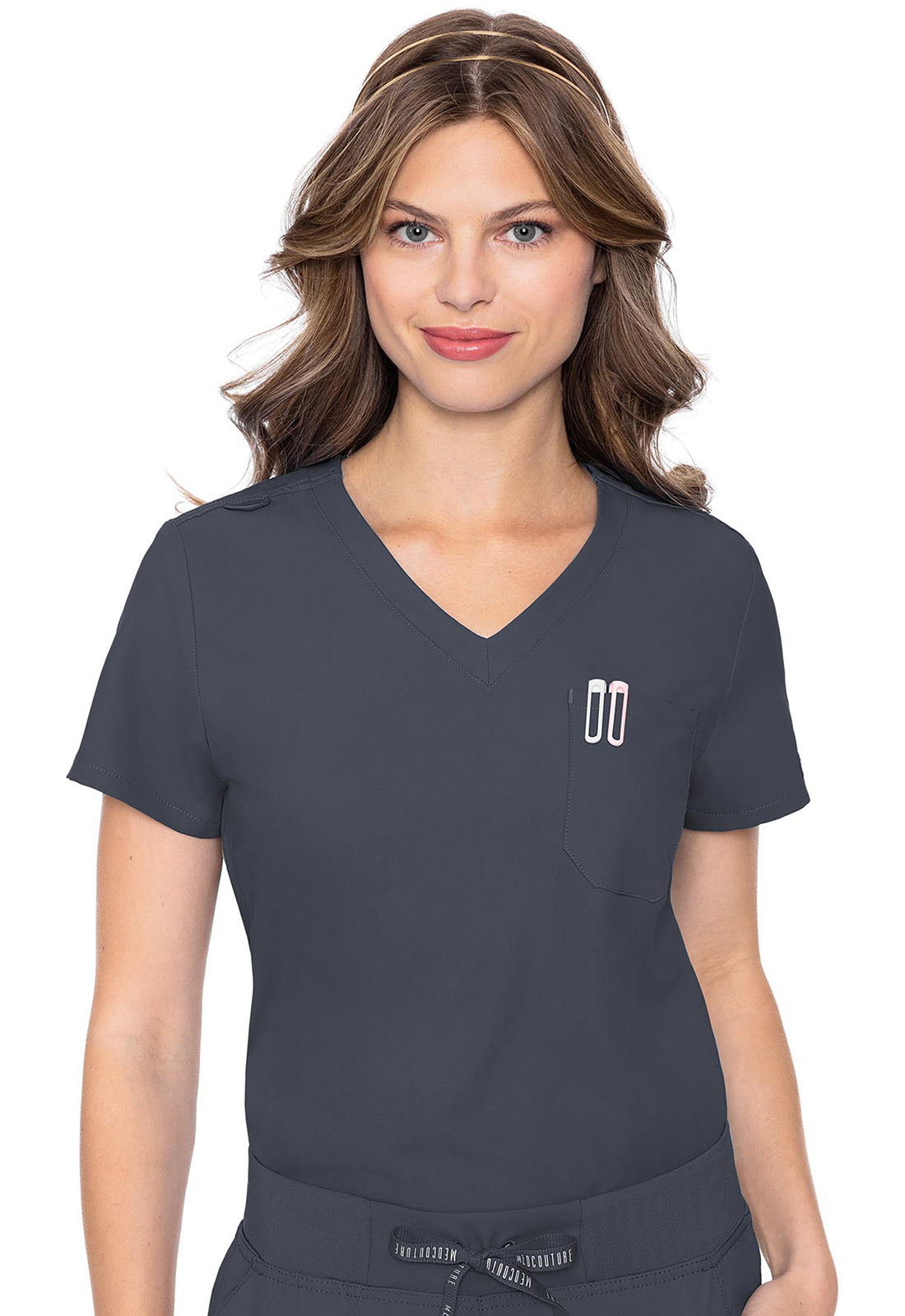 MC Insight MC2432 One Pocket Tuck-In Tuckable Medical Scrub Top by Med Couture-Med Couture