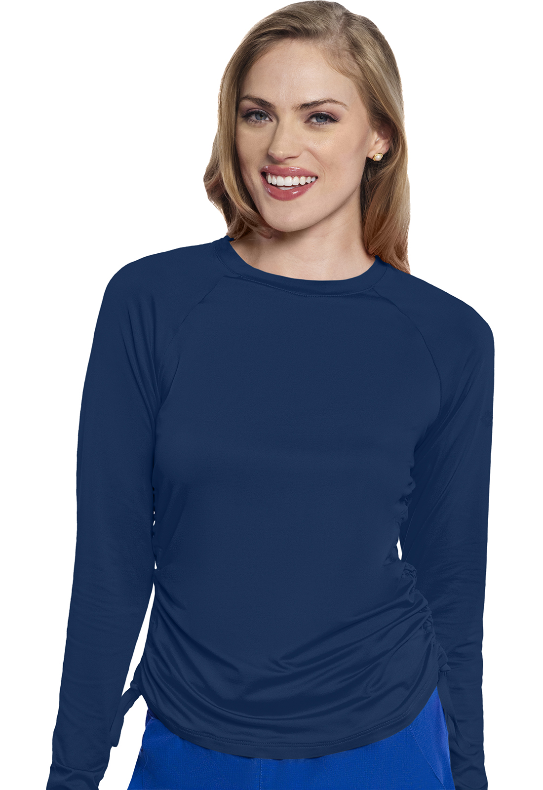 Long Sleeve Ruched Underscrub-Med Couture