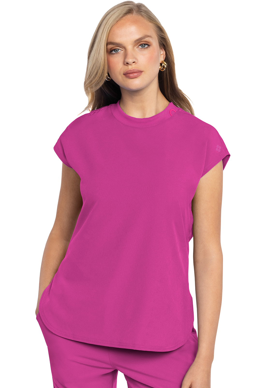 MC AMP Round Neck Tuckable Top-Med Couture