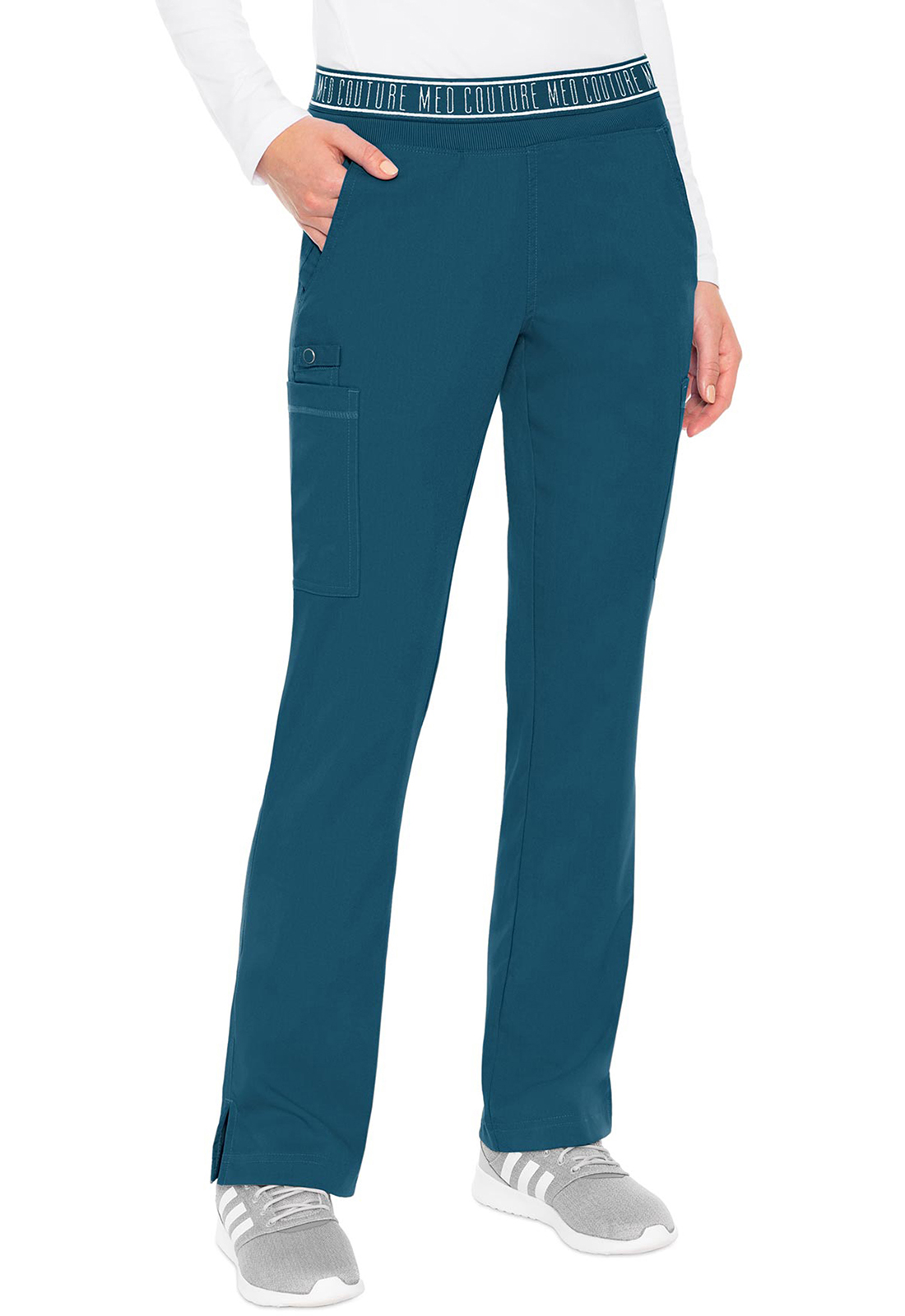 MC Touch MC7739 Ladies 7 Pocket Yoga Style Cargo Pocket Scrub Pant by Med Couture-Med Couture