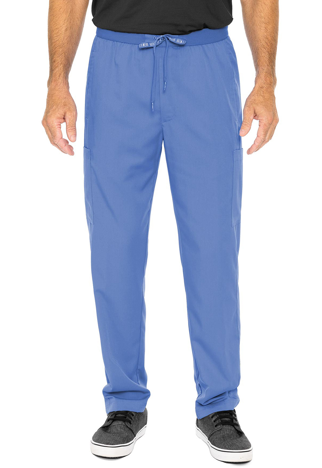 RothWear Touch MC7779 Hutton Men&#8216;s Straight Leg Zip fly 6 Pocket Cargo Scrub Pant-Med Couture