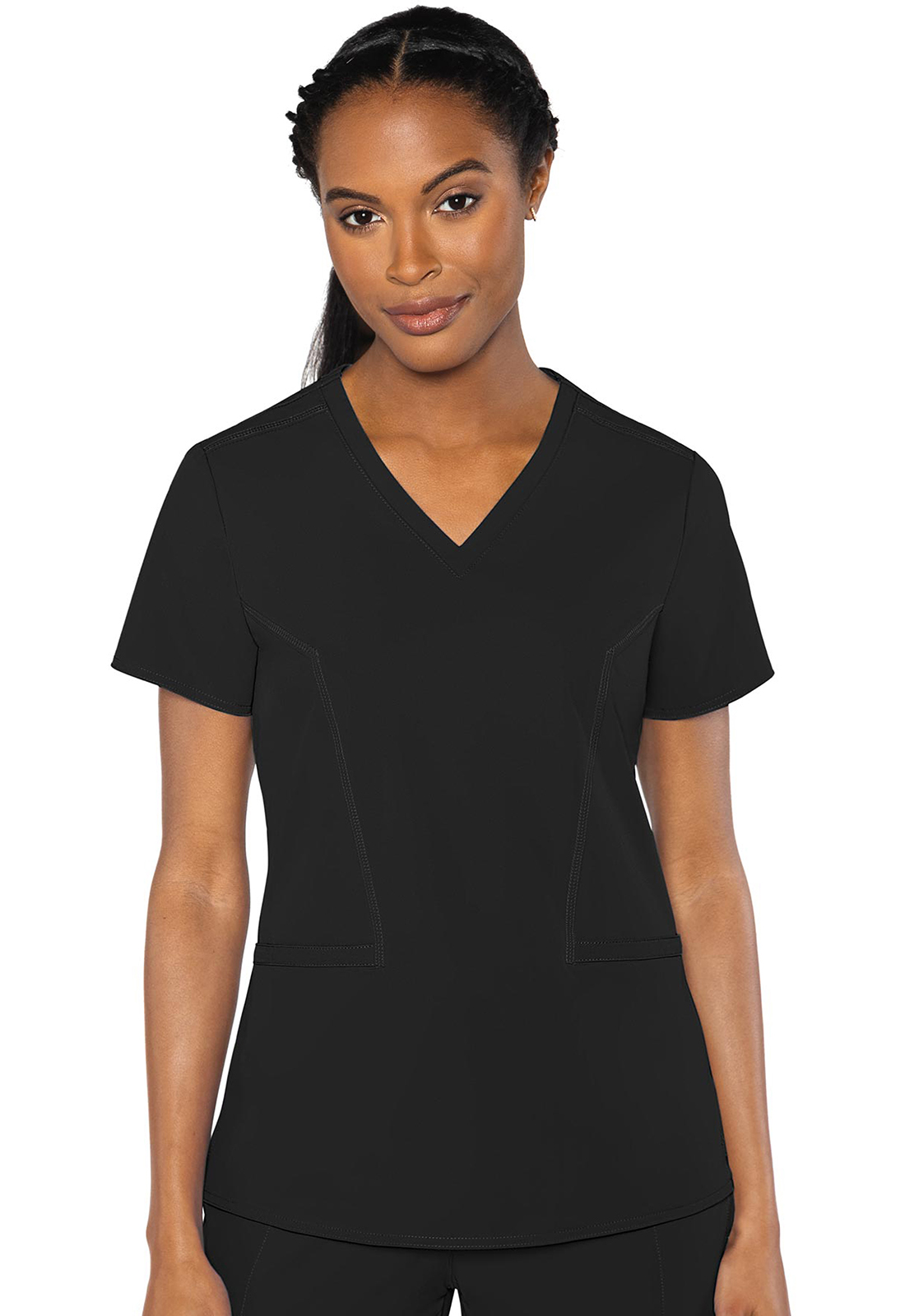 Buy Double V Neck Top - Med Couture Online at Best price - OK