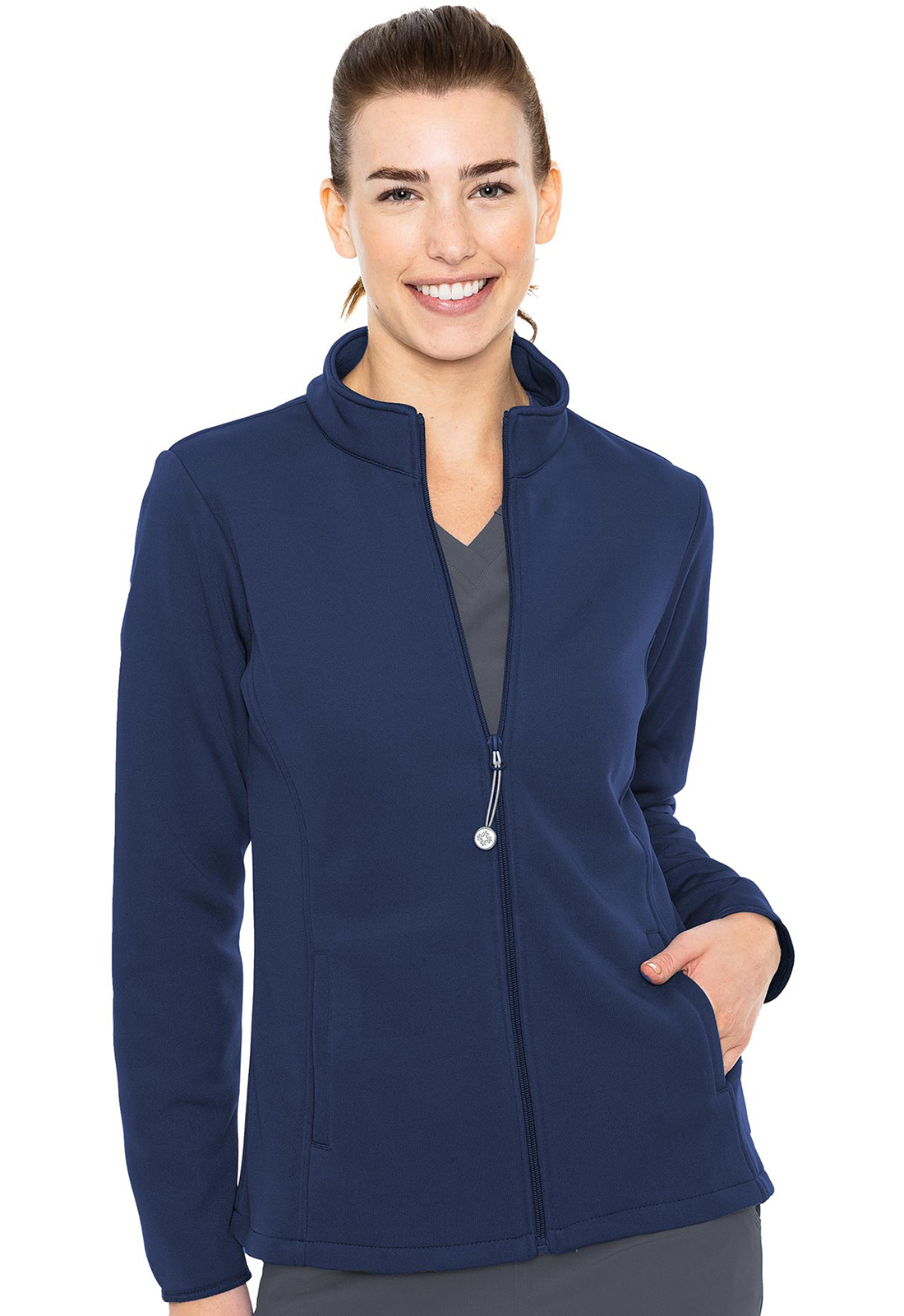 Med Couture MC8684 Performance Fleece 4 Pocket Medical Scrub Jacket-Med Couture