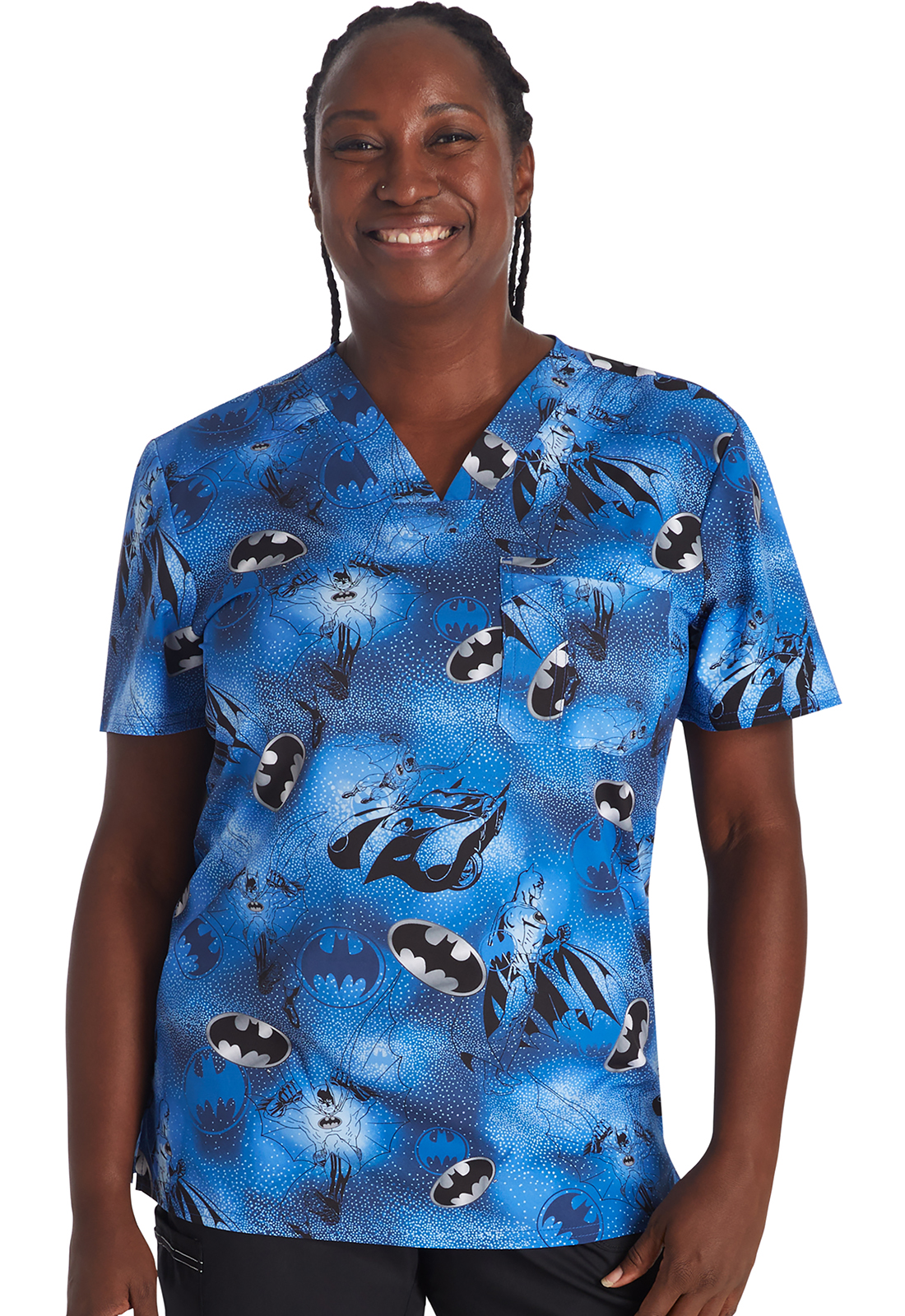 Cherokee Licensed Unisex Print V-Neck-Tooniforms