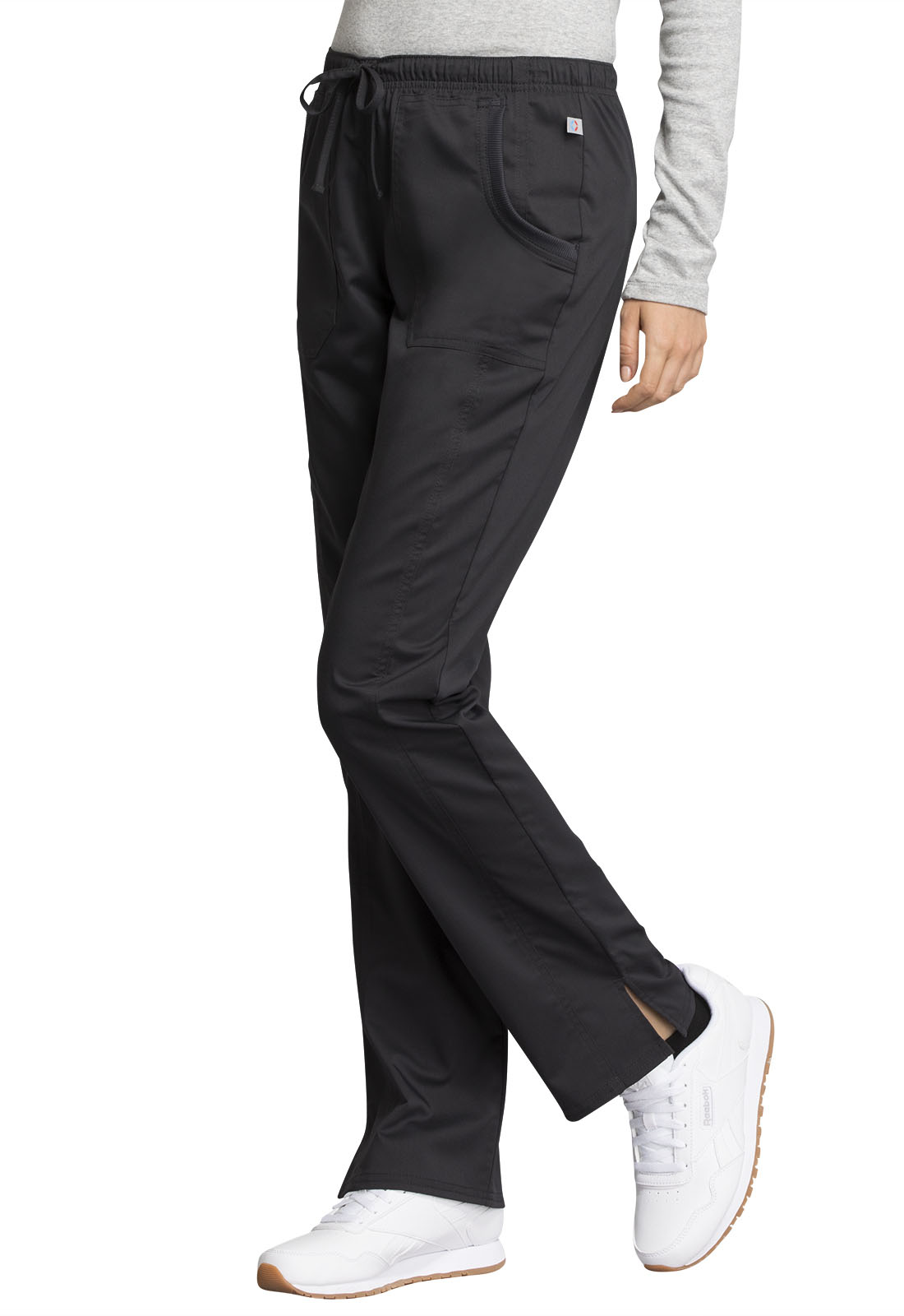 Buy Cherokee Workwear WW Revolution Tech Mid Rise Straight Leg Drawstring  Pant - Cherokee Workwear Online at Best price - CT