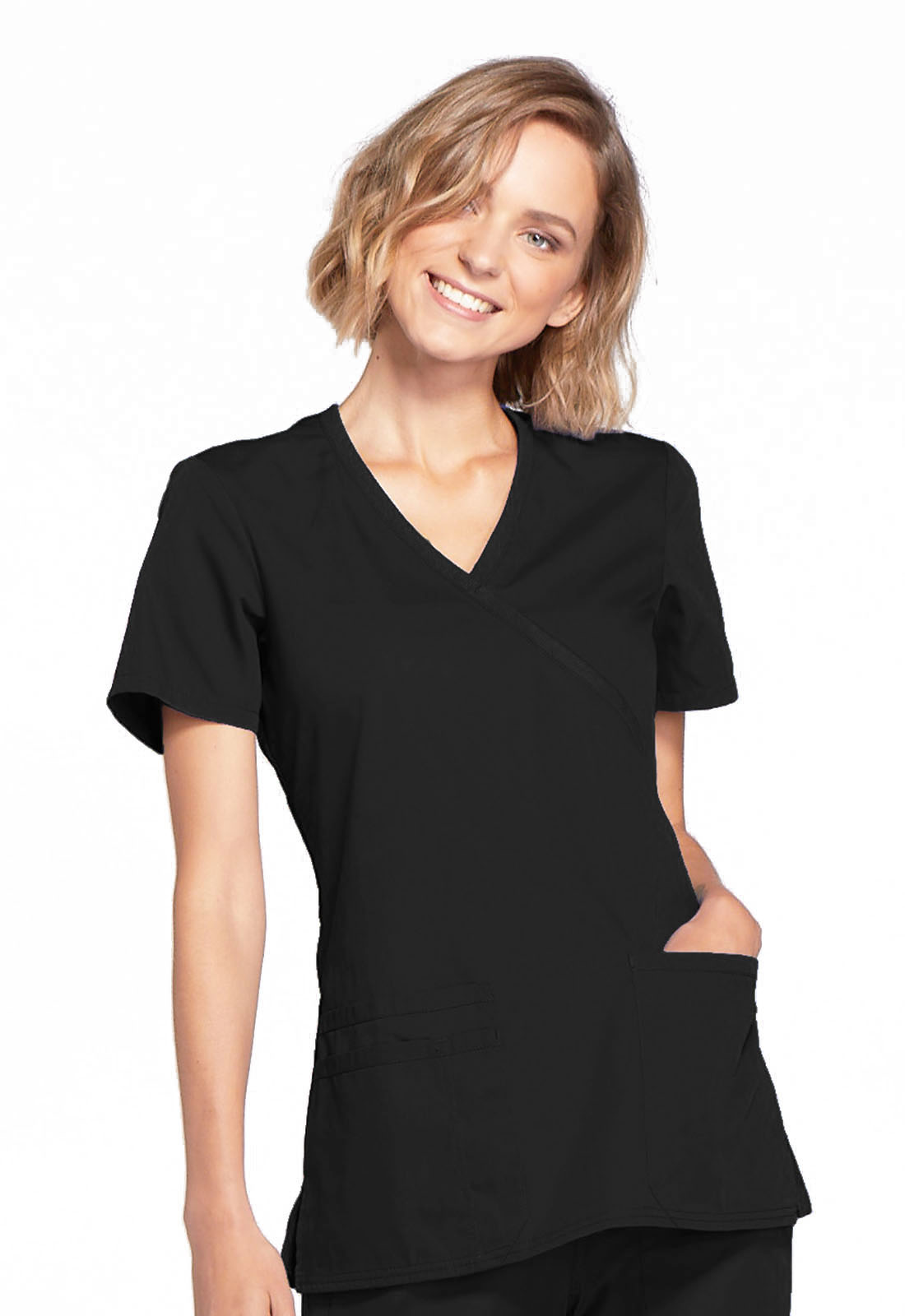 WW Originals Mock Wrap Top-Cherokee Workwear