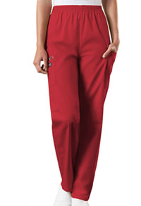 Cherokee Workwear Natural Rise Tapered Pull-On Cargo Pant Red (4200-REDW)