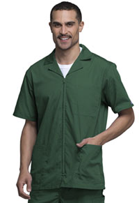 Cherokee Workwear Men's Zip Front Jacket Hunter Green (4300-HUNW)