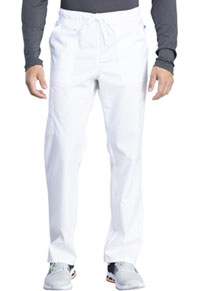 Cherokee Workwear Unisex Mid Rise Straight Leg Pant White (WW042AB-WHT)