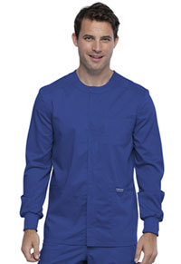 Cherokee Workwear Men's Snap Front Jacket Galaxy Blue (WW380-GAB)