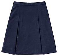 Classroom Juniors Ponte Knit Kick Pleat Skirt (55404Z-DNVY) (55404Z-DNVY)