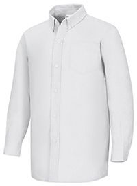 Classroom Boys Husky L/S Oxford Shirt (57653-WHT) (57653-WHT)