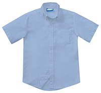 Classroom Uniforms Men's Short Sleeve Oxford Light Blue (57664-LTB)