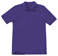 Classroom Uniforms Preschool Unisex Short Sleeve Pique Polo Dark Purple (58990-DKPR)