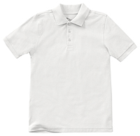 Classroom Uniforms Youth Short Sleeve Pique Polo SS White (CR832Y-SSWT)