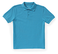 Classroom Uniforms Youth Short Sleeve Pique Polo Teal Blue (CR832Y-TEAL)