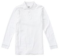 Classroom Uniforms Adult Long Sleeve Interlock Polo SS White (CR873X-SSWT)