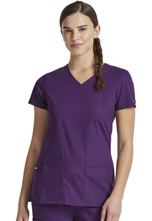 Dickies V-Neck Top Eggplant (85906-EGWZ)