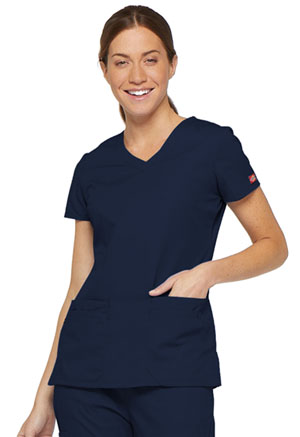 Dickies V-Neck Top Navy (85906-NVWZ)
