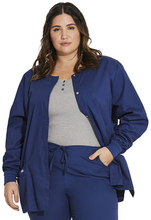 Dickies EDS Signature Snap Front Warm-Up Jacket in
Navy (86306-NVWZ)