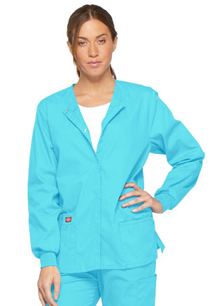 Dickies EDS Signature Snap Front Warm-Up Jacket in
Turquoise (86306-TQWZ)