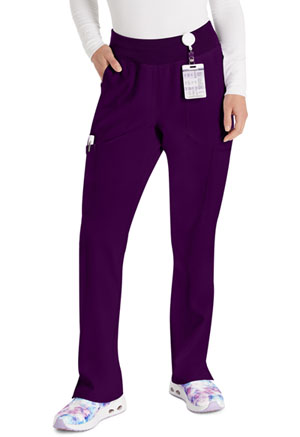 Dickies EDS Essentials Natural Rise Tapered Leg Pull-On Pant in
Eggplant (DK005-EGG)