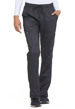 Dickies Mid Rise Boot Cut Drawstring Pant Onyx Twist (DK170-ONXT)