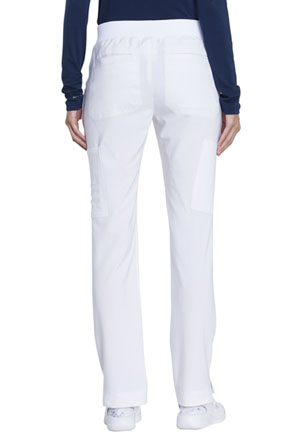 Dickies Advance Solid Tonal Twist Mid Rise Tapered Leg Pull-on Pant in
White (DK195-WHT)