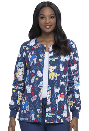 Dickies Prints Snap Front Warm-Up Jacket in
Adopt Don't Shop (DK301-APDO)