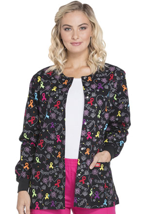 Dickies Snap Front Warm-Up Jacket Hopeful Hearts (DK301-HOHR)