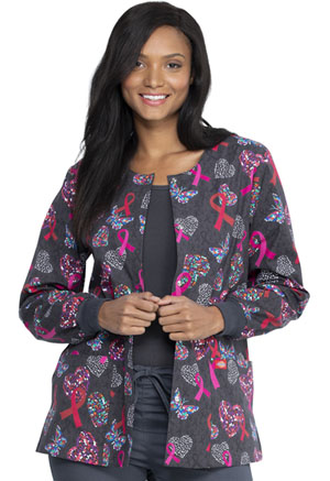 Dickies Prints Snap Front Warm-Up Jacket in
Speck-tacular Love (DK301-SPKV)