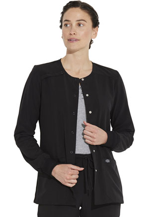 Dickies EDS Essentials Snap Front Warm-up Jacket in
Black (DK305-BAPS)