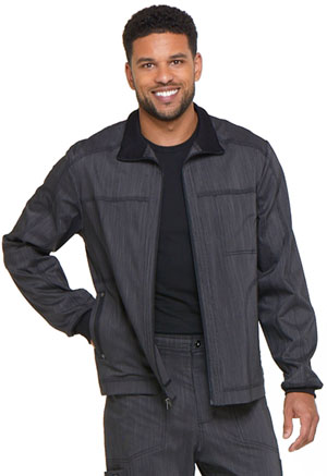 Dickies Men's Zip Front Moto Jacket Onyx Twist (DK315-ONXT)