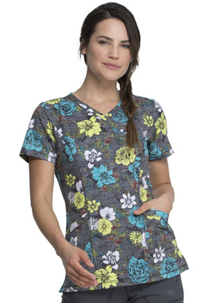 Dickies Prints Mock Wrap Top in
Blooms So Bright (DK608-BMSB)