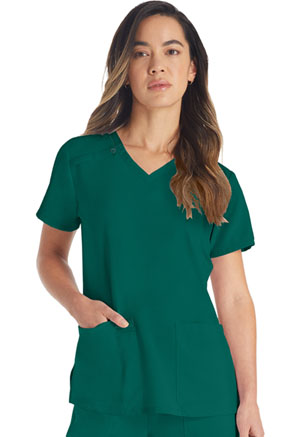 Dickies EDS Essentials V-Neck Top in
Hunter Green (DK615-HNPS)