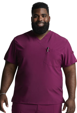 Dickies EDS Essentials Men's Tuckable V-Neck Top in
Wine (DK635-WNPS)