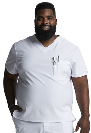Dickies EDS Essentials Men's Tuckable V-Neck Top in
White (DK635-WTPS)