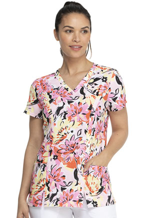 Dickies Prints V-Neck Top in
Brilliantly In Bloom (DK656-BTYM)