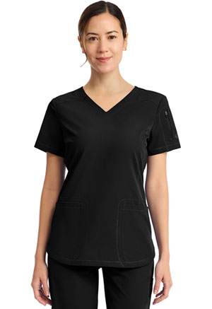 Dickies Dynamix V-Neck Top in
Black (DK730-BLK)