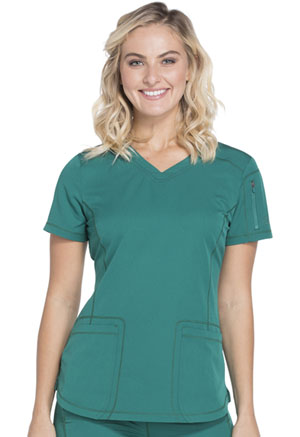 Dickies Dynamix V-Neck Top in
Hunter Green (DK730-HUN)