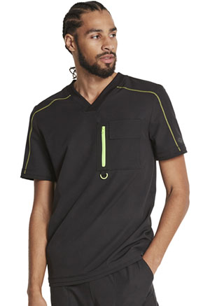 Dickies Dynamix Men's Tuckable V-Neck Top in
Black (DK778-BLK)