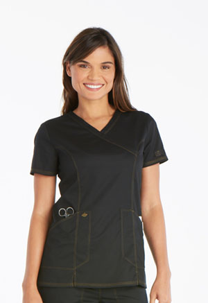 Dickies Mock Wrap Top Black (DK804-BLK)